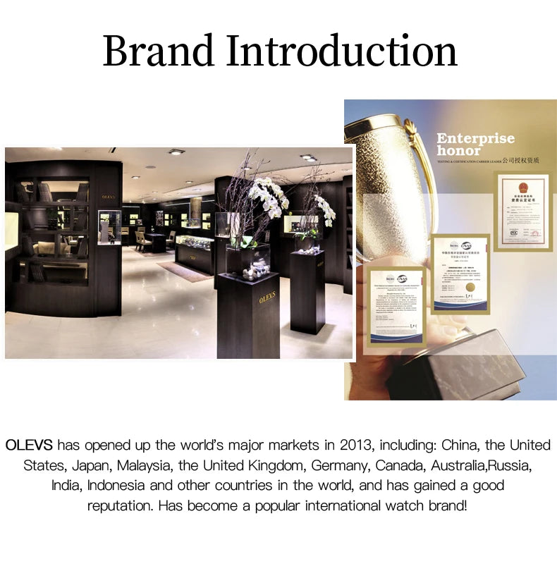 OLEVS 5501 Rose Gold Ladies Noble Watches Diamond Tungsten Steel Strap Waterproof Quartz Women Wristwatches Women's Watch